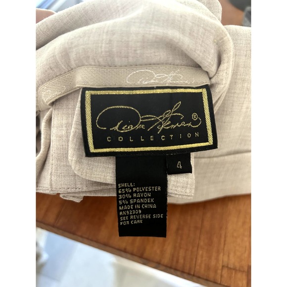 Wide Leg Slacks Flare Leg Belted Trousers Womens Size 4 Waist 28 - Picture 6 of 6